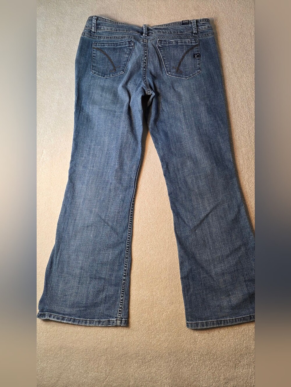 Vintage Y2K Violet Low Rise Bootcut Medium Wash Jeans Womens 32 X 33